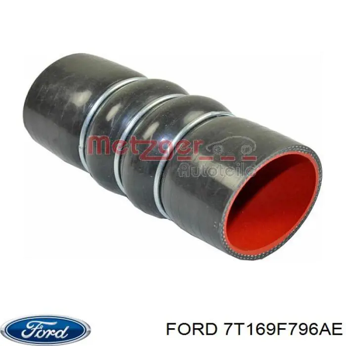 7T169F796AE Ford tubo flexible de aire de sobrealimentación inferior izquierdo