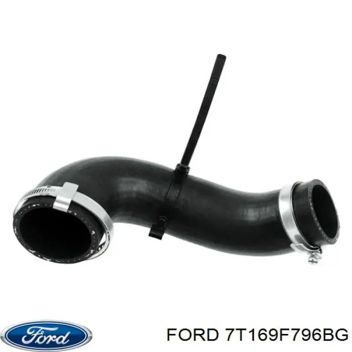 7T16 9F796 BG Ford tubo flexible de aire de sobrealimentación superior derecho