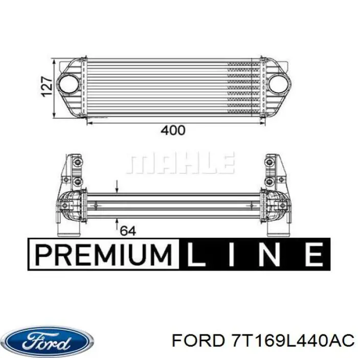 7T169L440AC Ford intercooler