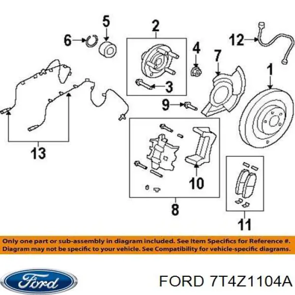 Buje de rueda delantero Ford Edge I SUV (U387) (2006 - 2014) precio, desde 348,31 EUR