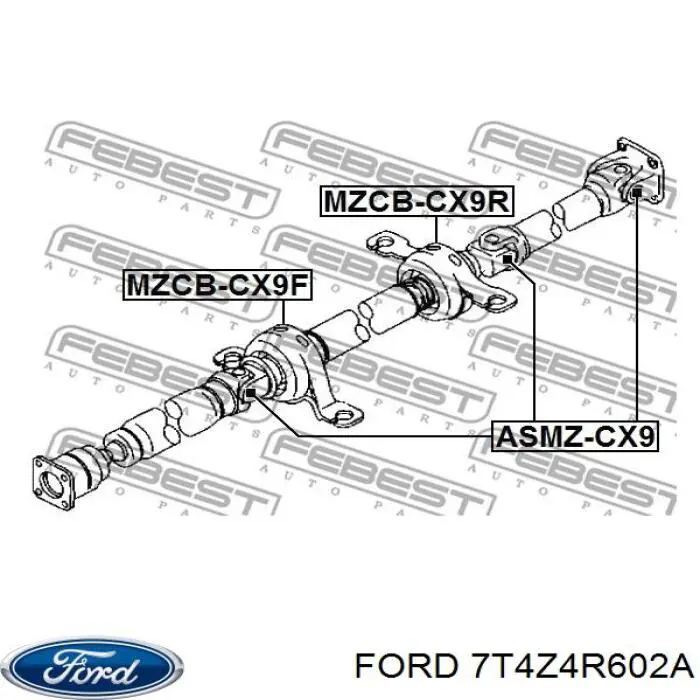 Árbol de transmisión Ford 7T4Z4R602A precio, desde 283,14 EUR