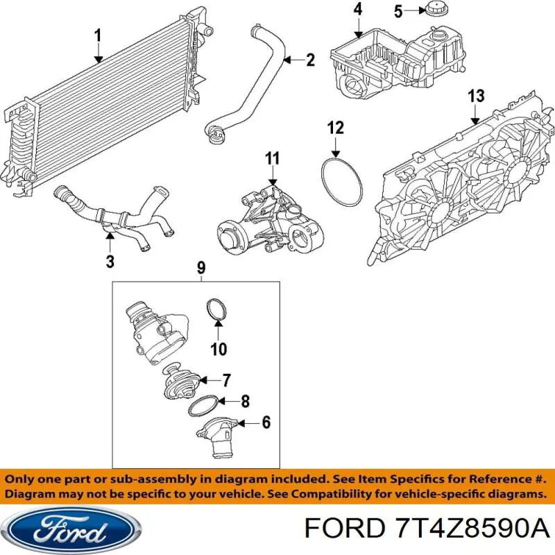 Juntas De La Carcasa De El Termostato Mazda CX-9 (TB)