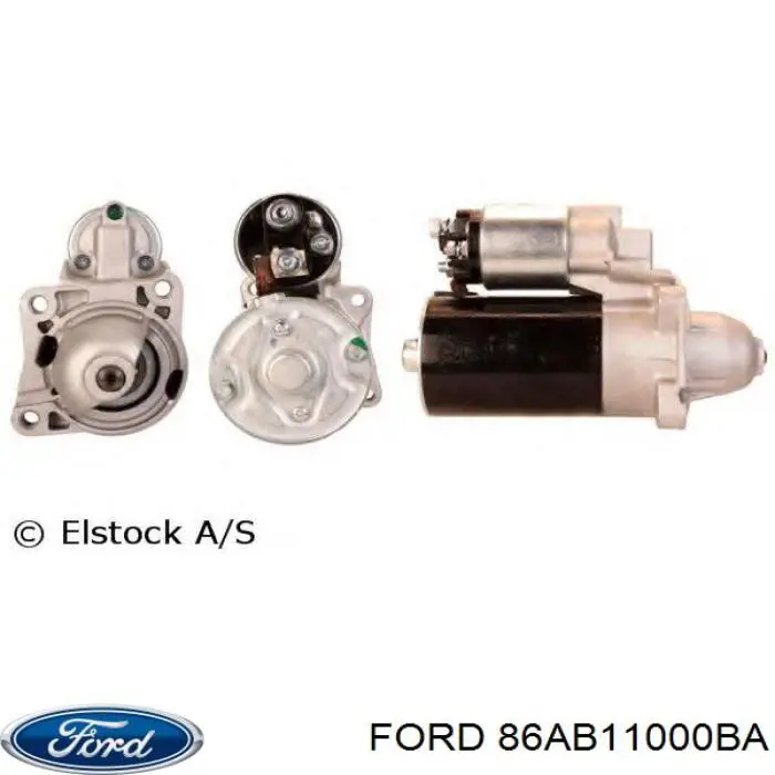 86AB11000BA Ford motor de arranque