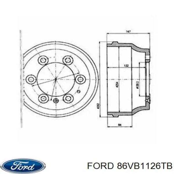 Tambor de freno trasero DB4042 TRW