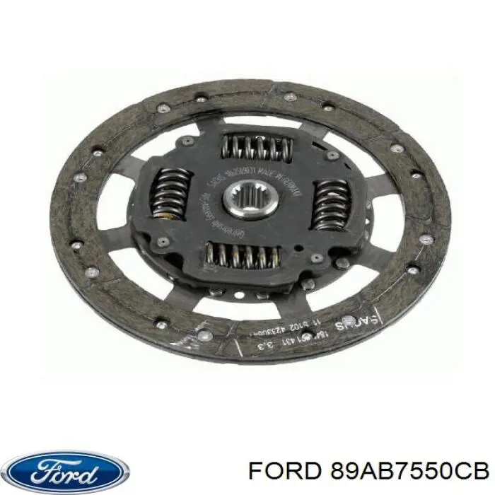 89AB7550CB Ford disco de embrague