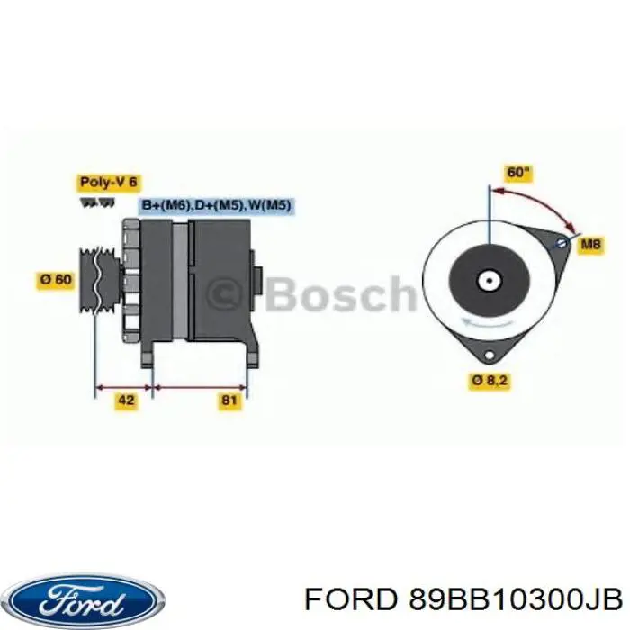 Alternador del motor Ford 0120488149 precio, desde 75,50 EUR