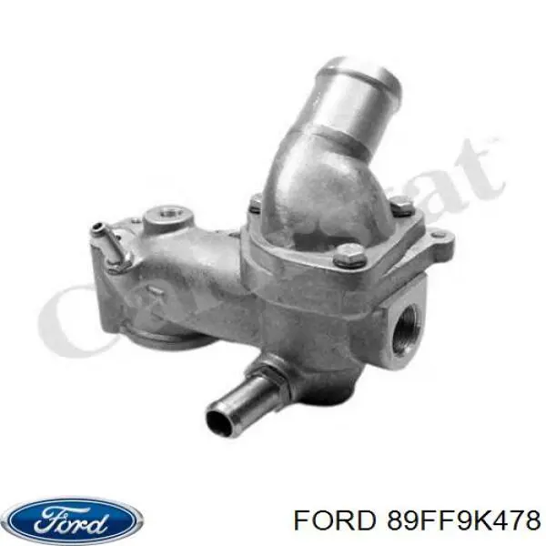 89FF9K478 Ford Caja del termostato