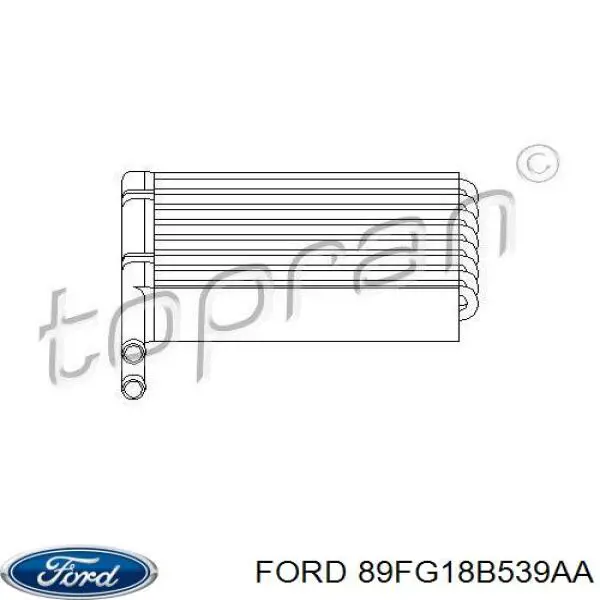 Radiador de calefacción Ford 89FG18B539AA precio, desde 27,04 EUR