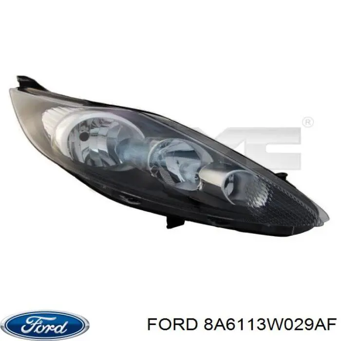 8A6113W029AF Ford faro izquierdo