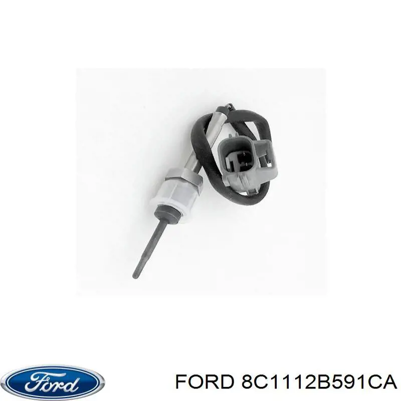 Sensor de temperatura de gases de escape antes del catalizador 8C1112B591CA Ford