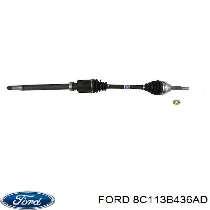 Comprar 8C113B436AD Ford Semieje delantero derecho