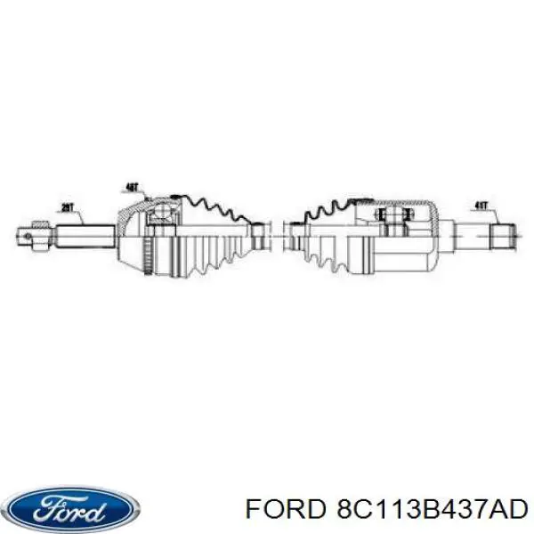  Ford 8C113B437AD precio, desde 56,55 EUR