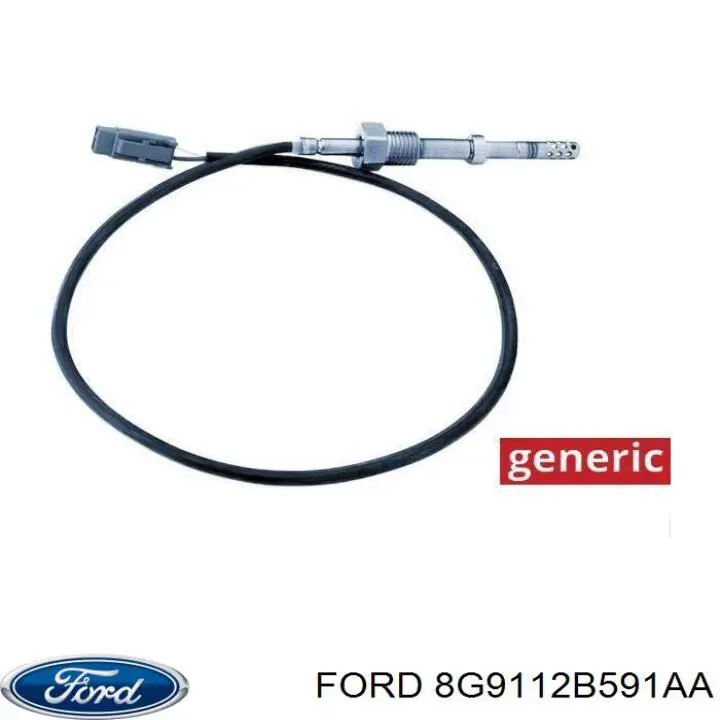 Sensor de temperatura de gases de escape en catalizador Ford 8G9112B591AA