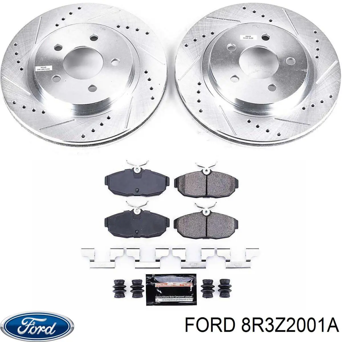 8R3Z2001A Ford pastillas de freno delanteras