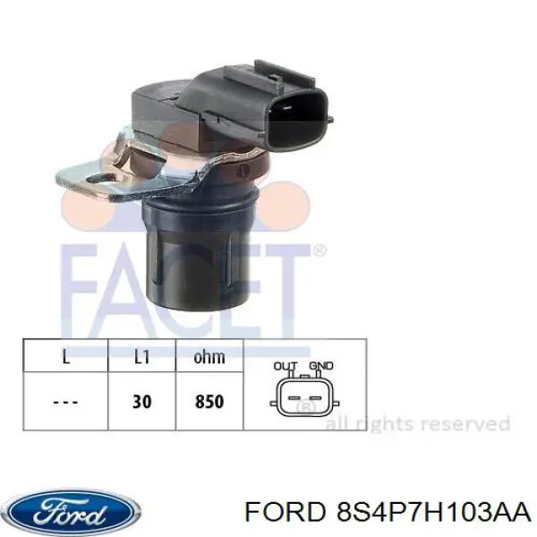 8S4P7H103AA Ford sensor de velocidad