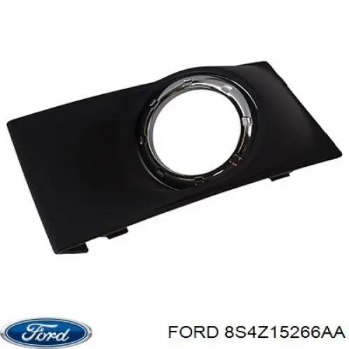 8S4Z15266AA Ford rejilla de antinieblas delantera derecha