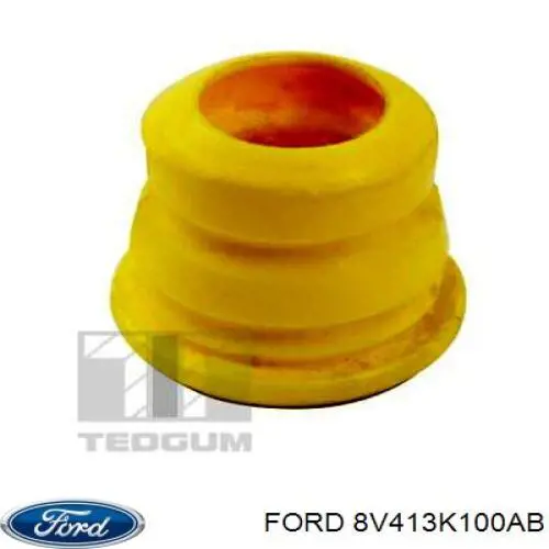 8V413K100AB Ford tope de amortiguador delantero, suspensión + fuelle