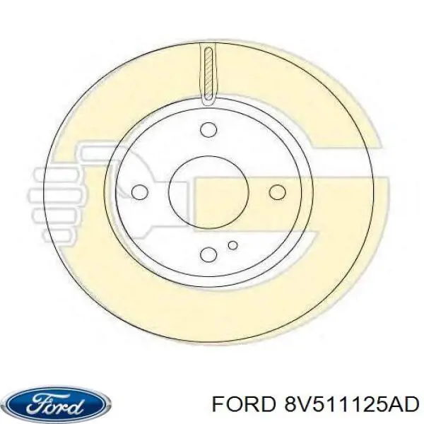 Frenos delanteros Ford 8V511125AD precio, desde 32,22 EUR