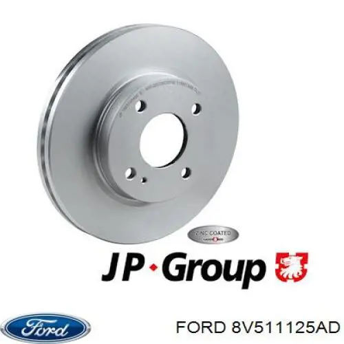 Comprar 8V511125AD Ford Freno de disco delantero