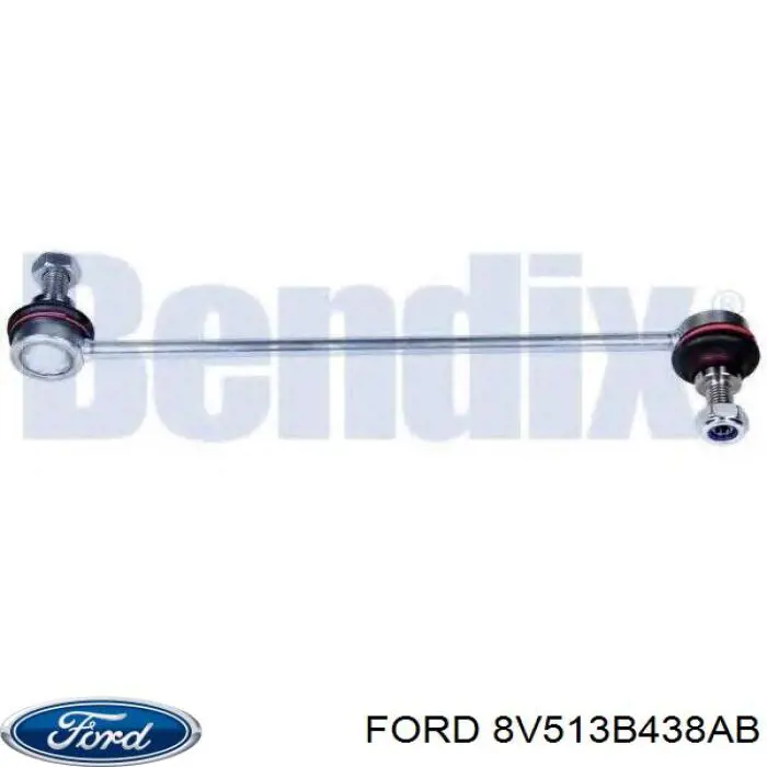 8V513B438AB Ford soporte de barra estabilizadora delantera