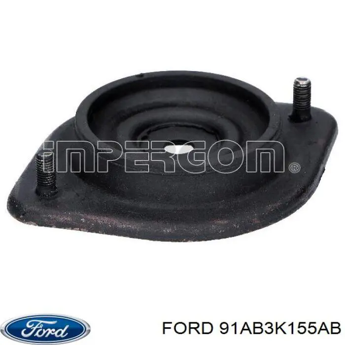 91AB3K155AB Ford soporte amortiguador delantero