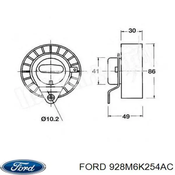 Tensor de la correa de distribución Ford 928M6K254AC precio, desde 25,97 EUR