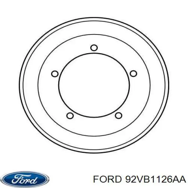 Tambor de freno trasero Ford 92VB1126AA precio, desde 55,23 EUR