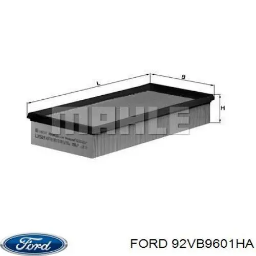 El filtro de aire Ford 92VB9601HA precio, desde 7,20 EUR
