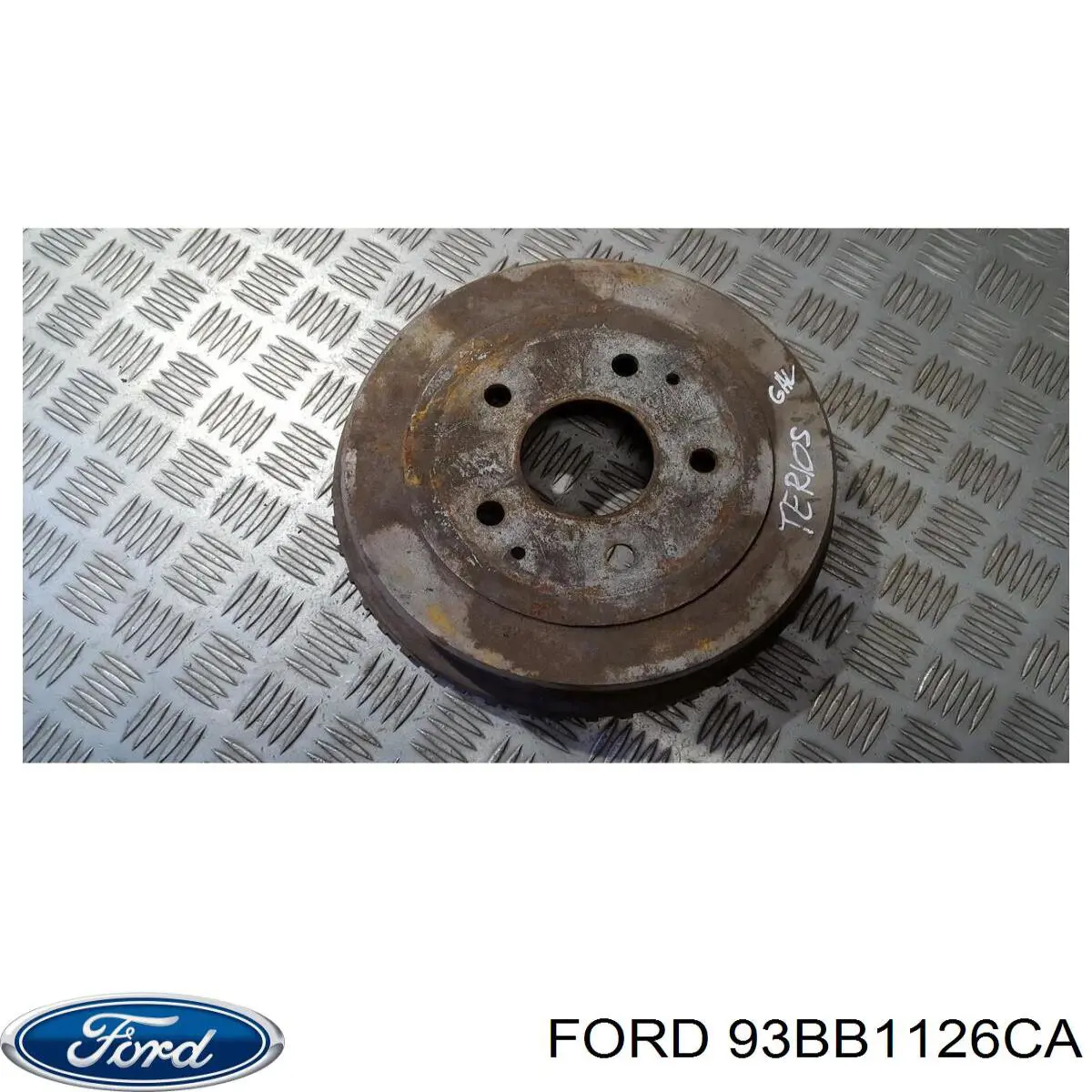 93BB1126CA Ford freno de tambor trasero