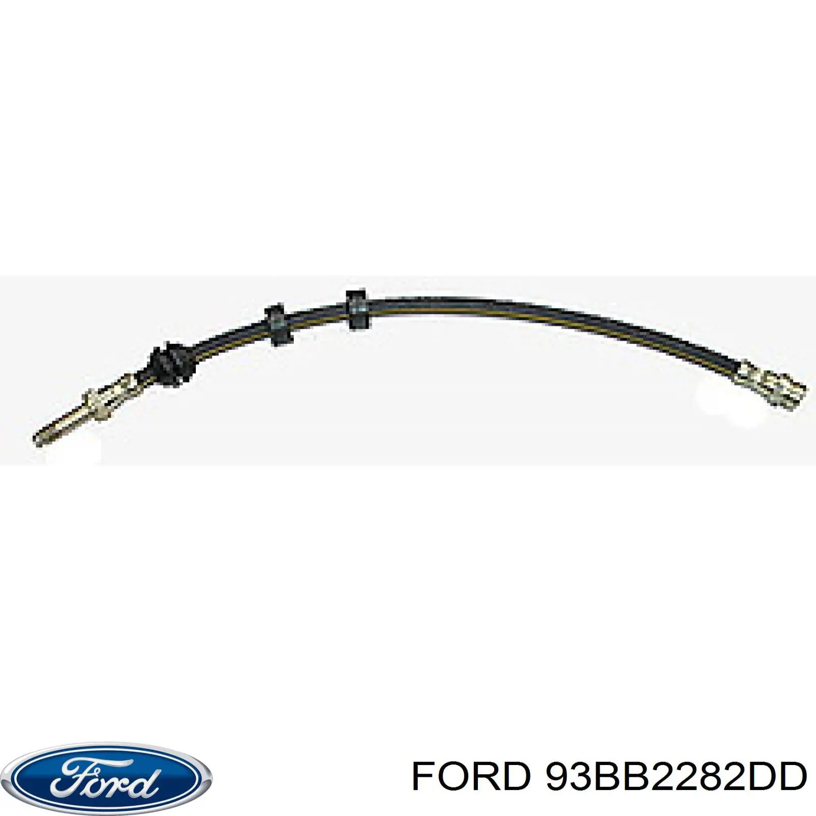 93BB2282DD Ford tubo flexible de frenos trasero