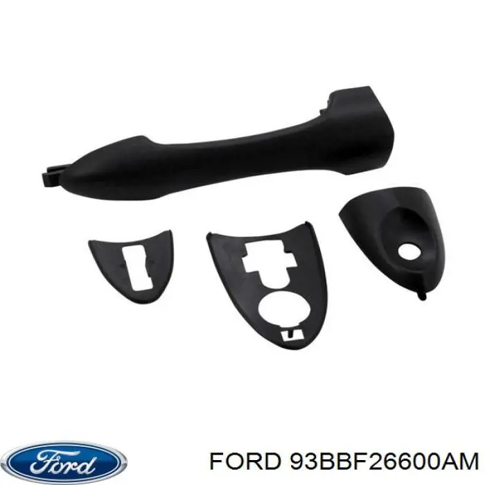 Tirador de puerta exterior trasero derecho para Ford Mondeo (GBP)