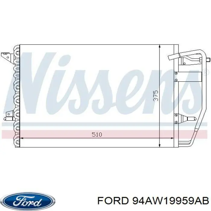 94AW19959AB Ford filtro deshidratador