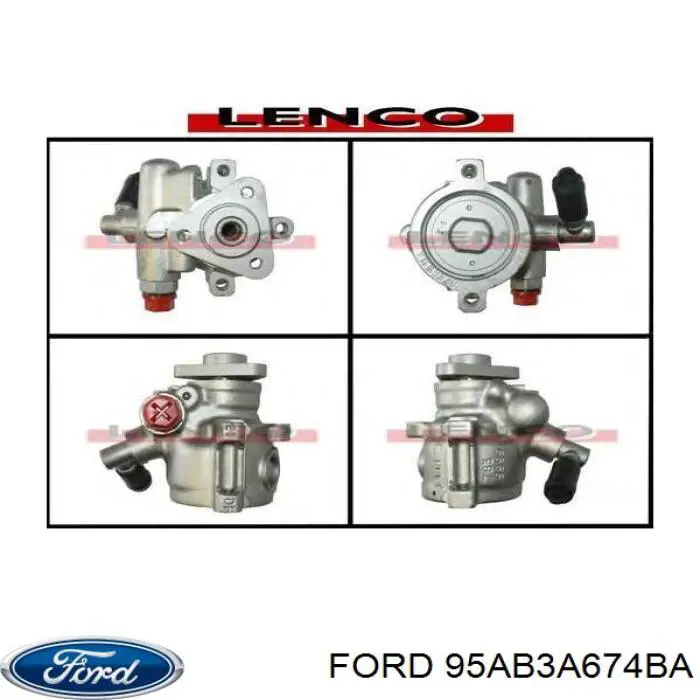 Bomba de dirección hidráulica Ford 7363544
