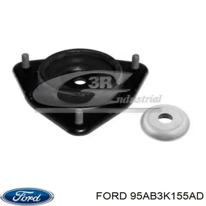 95AB3K155AD Ford soporte amortiguador delantero