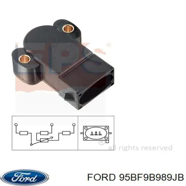 95BF9B989JB Ford sensor tps