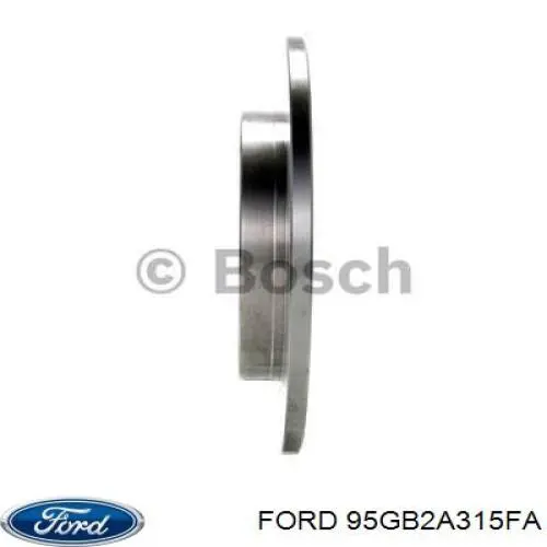 95GB2A315FA Ford disco de freno delantero