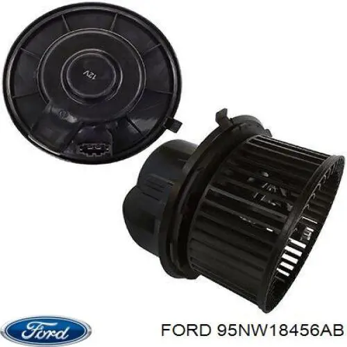 95NW18456AB Ford motor eléctrico, ventilador habitáculo
