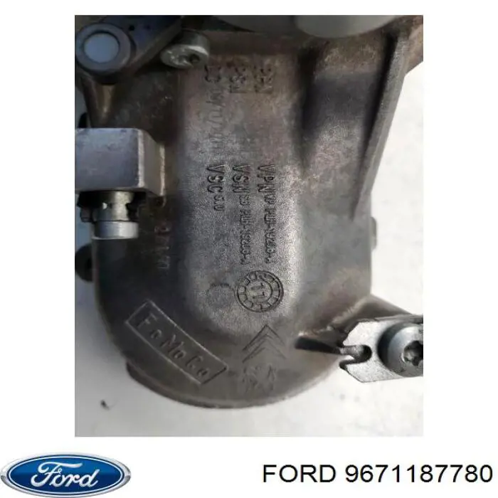 Enfriador de recirculación de gases de escape EGR 9671187780 Ford