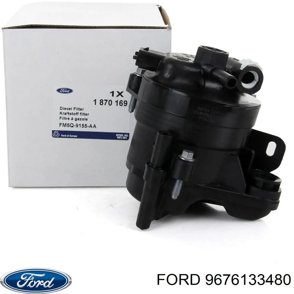 9676133480 Ford caja, filtro de combustible