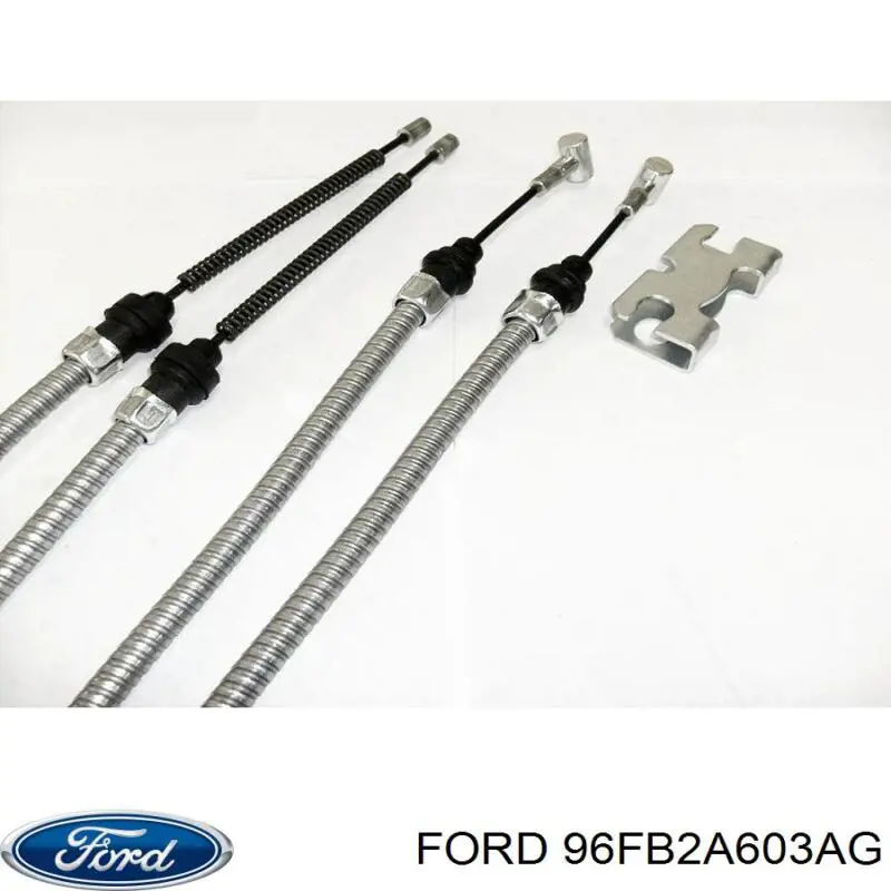 96FB2A603AG Ford cable de freno de mano trasero derecho/izquierdo