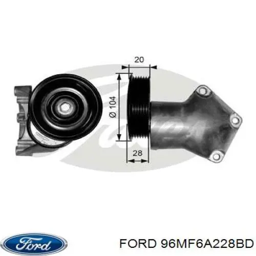 Tensor de la correa trapecial Ford 96MF6A228BD precio, desde 95,29 EUR