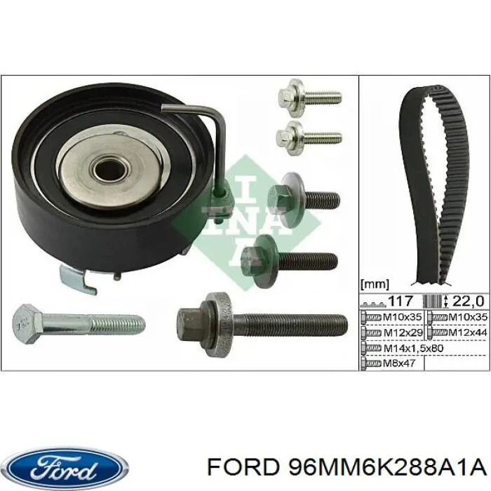 96MM6K288A1A Ford correa distribución