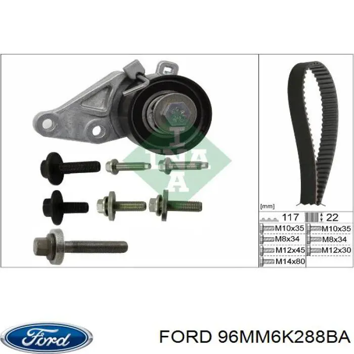 Comprar 96MM6K288BA Ford Correa distribución