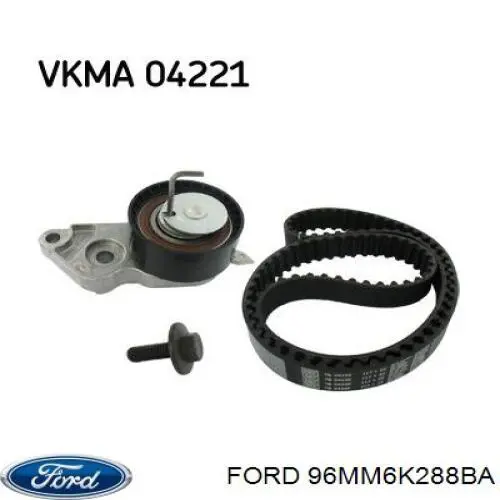 Correa distribución 96MM6K288BA Ford