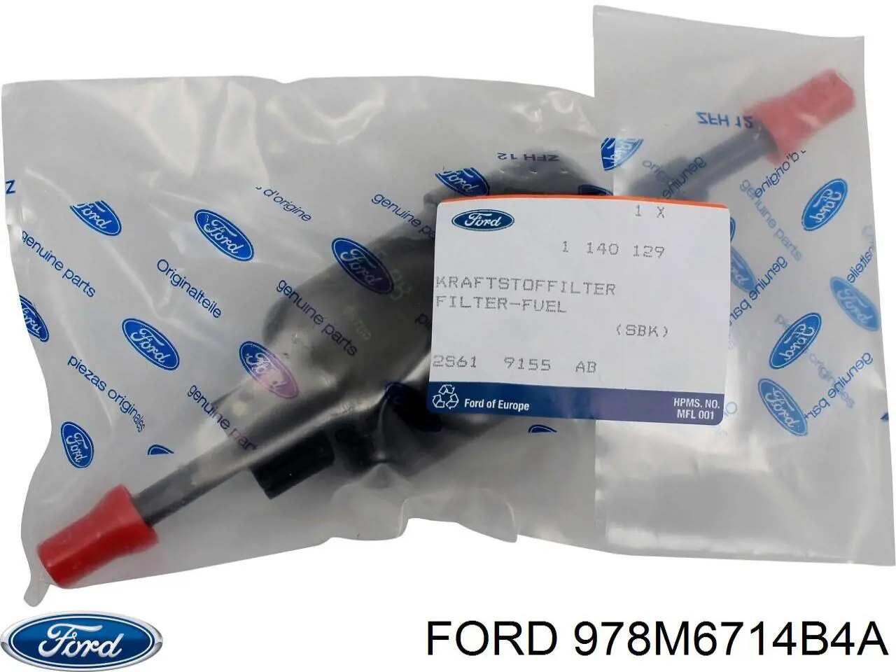 Filtro de aceite 978M6714B4A Ford