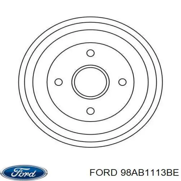 Comprar 98AB1113BE Ford Tambor de freno trasero