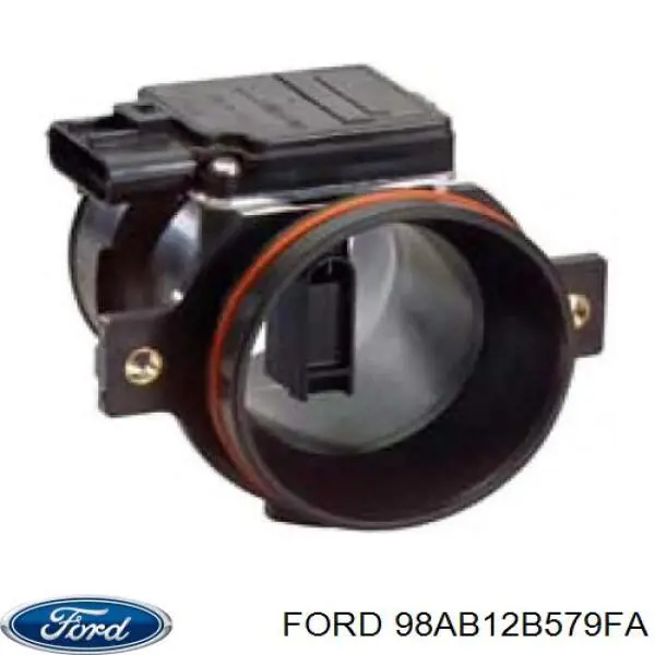 98AB12B579FA Ford sensor de flujo de aire/medidor de flujo (flujo de aire masibo)