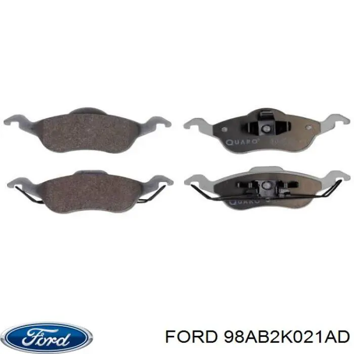 Comprar 98AB2K021AD Ford Pastillas delanteras de freno