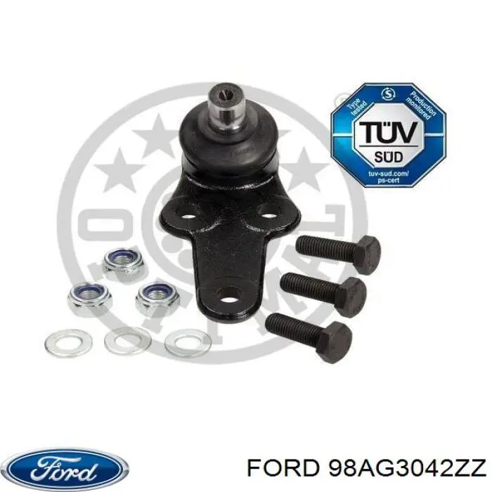 98AG3042ZZ Ford rótula de suspensión inferior