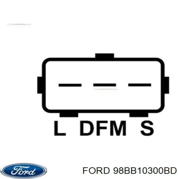 98BB10300BD Ford alternador